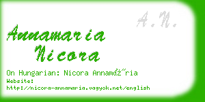 annamaria nicora business card